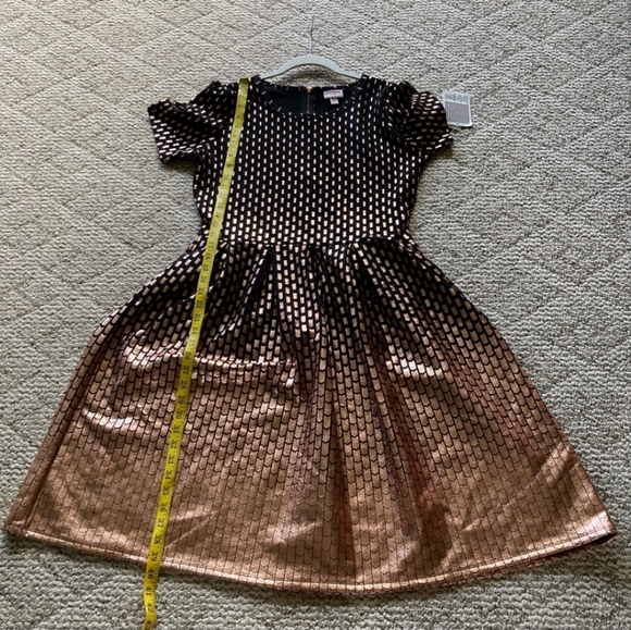 NWT ❤️ Elegant LuLaRoe Amelia Black & Rose Gold/Copper size 2XL - Picture 7 of 8